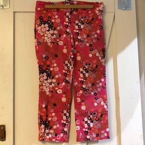 J Crew Multi Colored Crop Pant